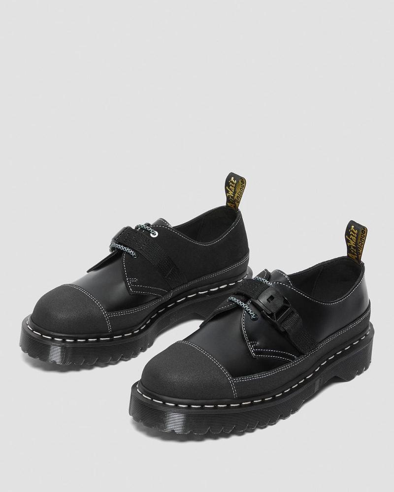 Dr Martens 1461 Tech Made in England Gesp Oxford Schoenen Heren Zwart | NL 209SGL